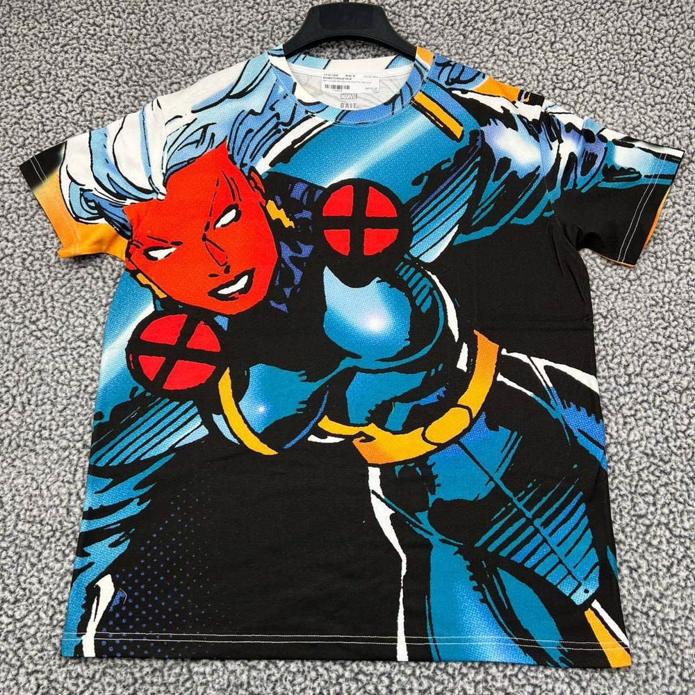 Marvel X-Men Storm Oversized Shirt Men Medium All Over Print Retro Bait M